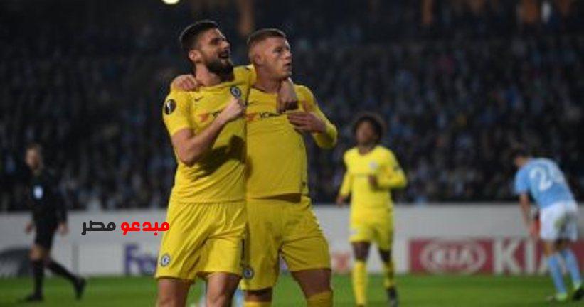 تشيلسى يتفوق على مالمو فى الشوط الأول