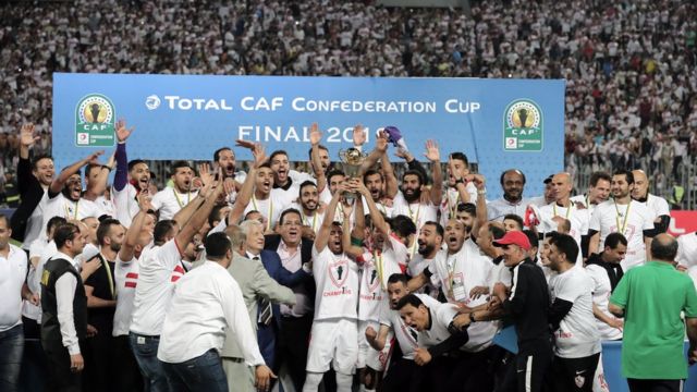 الزمالك يتوج بالكونفدرالية