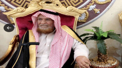 وفاة الشيخ عبيد بن حباب بن دهيم